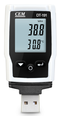 Регистратор температуры и влажности, даталоггер CEM DT-191A купить по низкой цене | МАКСПРОФИТ