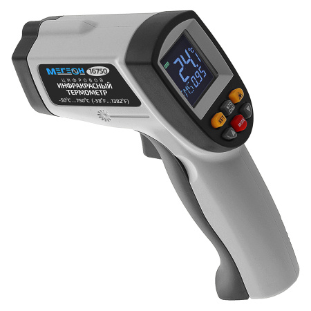 Инфракрасный измеритель температуры с цветным дисплеем МЕГЕОН 16750 купить по низкой цене | МАКСПРОФИТ